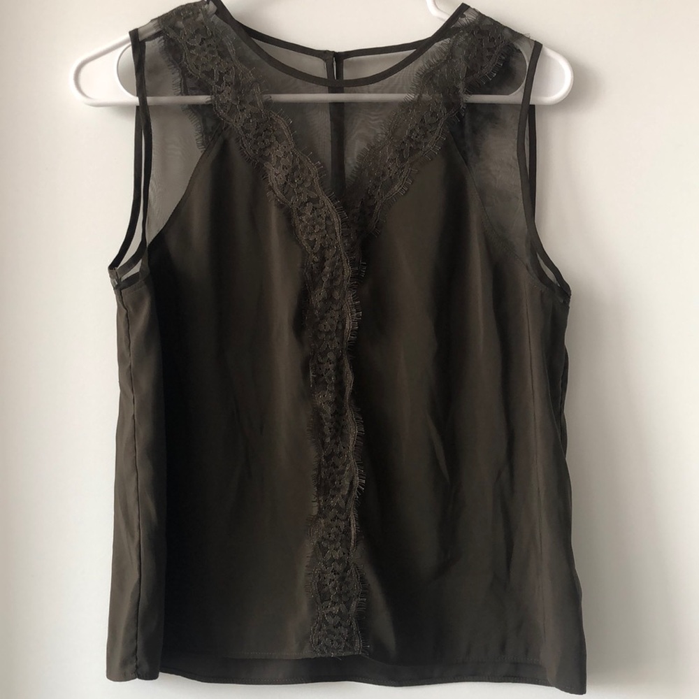 Express lace silky blouse / Size M